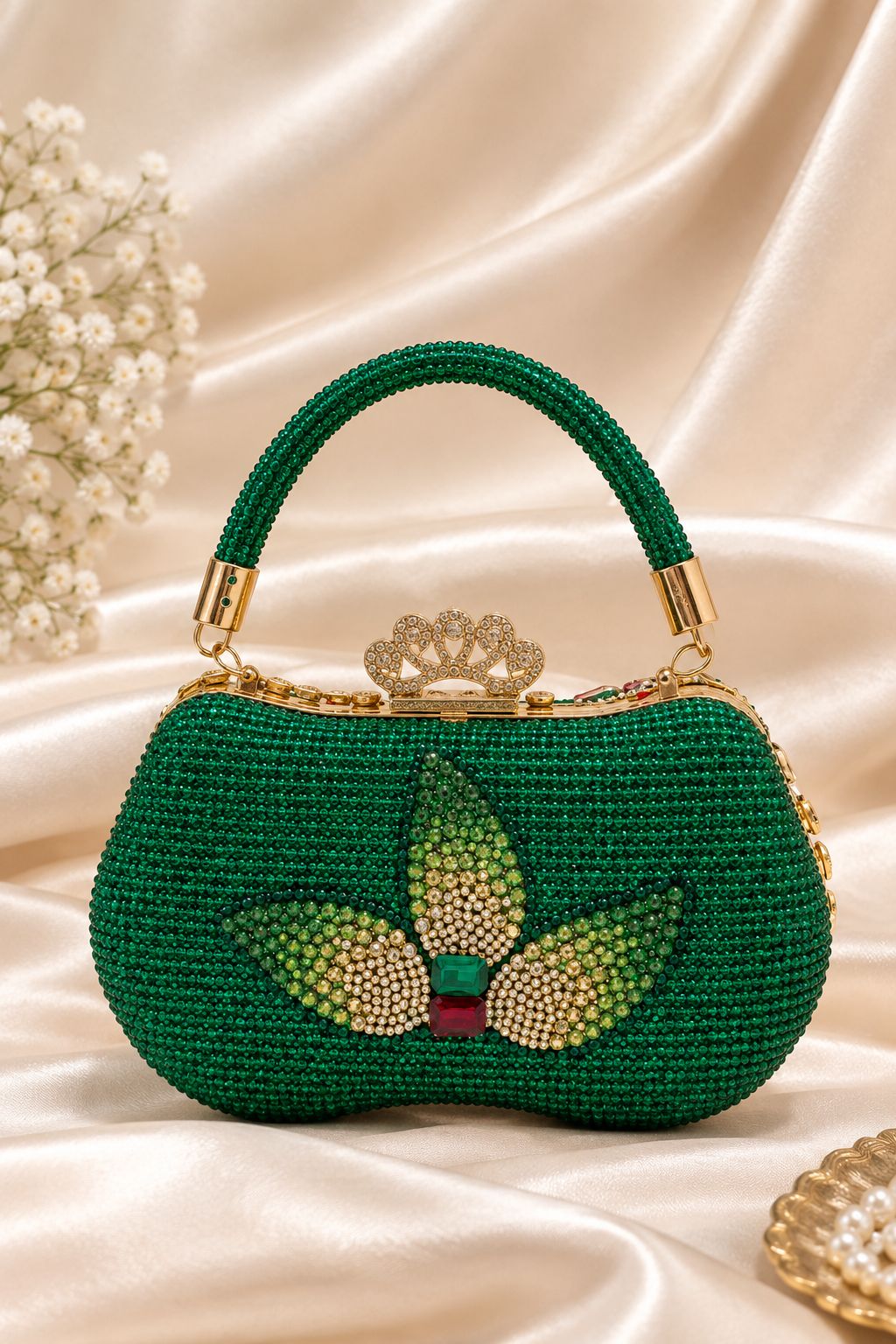 The Imperial Emerald & Ruby Bridal Minaudière