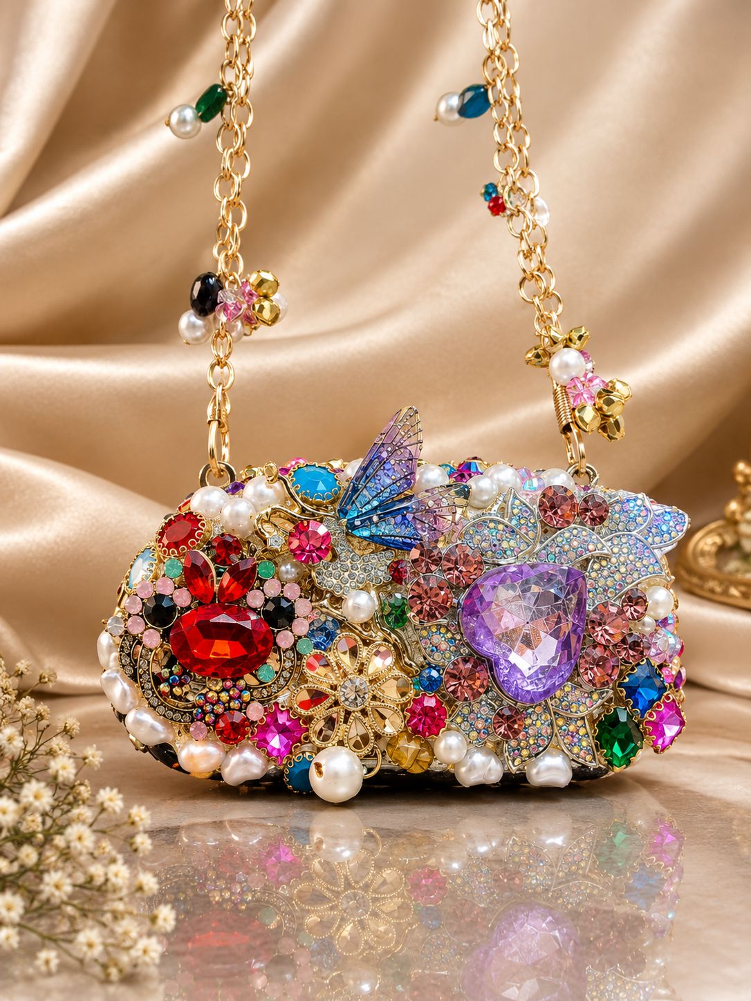Royal Gemstone Luxe Clutch