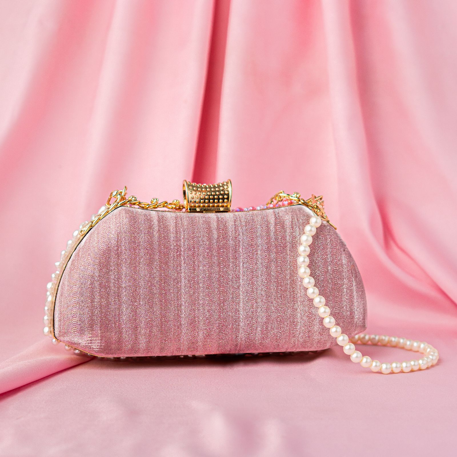 The Royal Magenta Pearl Clutch